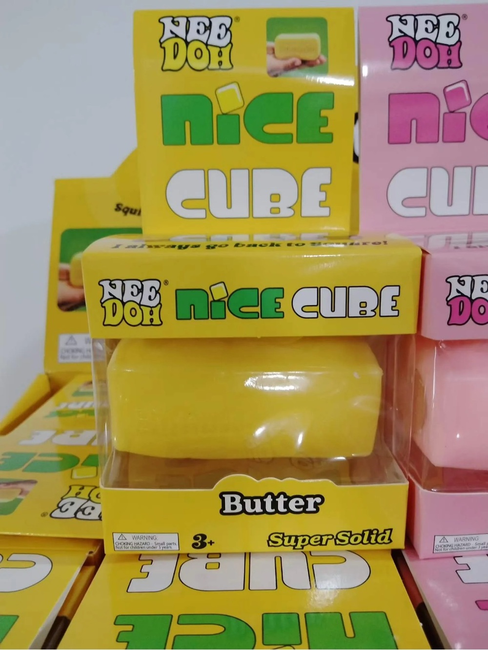 NeeDoh butter stick yellow stretchy